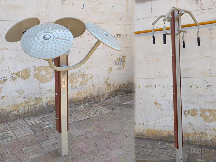 塑木健身路径，户外塑木路径安装案例